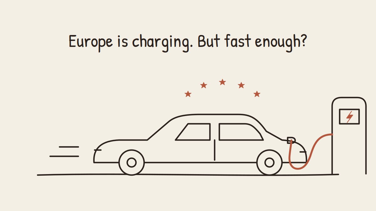 Europe is charging. But fast enough? · illustration
